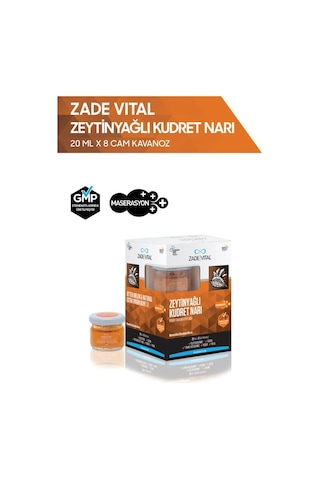 Zade Vital Kudret Narı Zeytınyaglı 20Ml X 8 - Cam Kavanoz