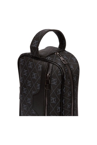 Tuldar Erkek Deri Portföy Clutch Traş Kozmetik Bakım Ve Günlük El Çantası Tul374 Siyah - Lacivert