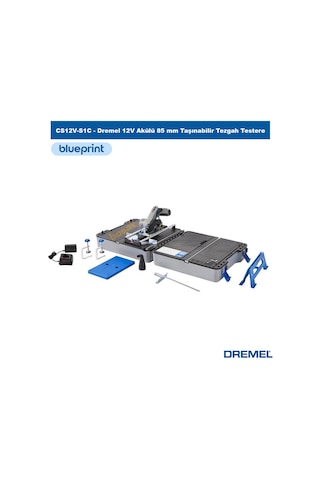 Dremel Cs12v-s1c 12v Akülü 85 Mm Taşınabilir Tezgah Tipi Testere Kesme İstasyonu Seti