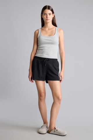 Defacto Relax Fit Beli Lastikli Bağcıklı Bermuda Şort E9686ax26aubk81 Siyah-bk81