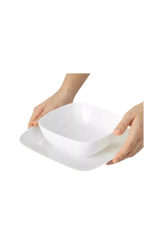 Al' Ternatıva Plastik Tabak Seti 8 Adet. 330755126 Beyaz