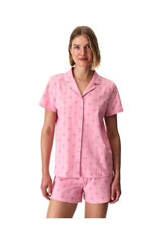 Penti Pembe Pink Stardust Pamuklu Gömlek Şortlu Pijama Takımı