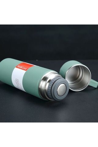 Paslanmaz Çelik Bardaklı Termos Seti 500 Ml Tdrtr Renkli