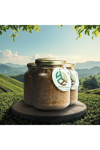 Doğal Cam Kavanoz Kırmızı Zahter 150 Gr X3 Adet