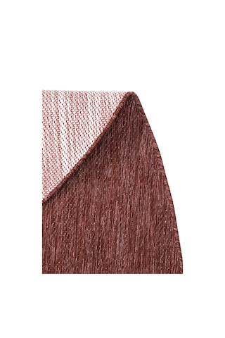 Konfor Halı Tema 9039 Bordo Sisal Hasır İç Dış Mekan Kilim Dekoratif Bahçe Balkon Salon Halısı Bordo