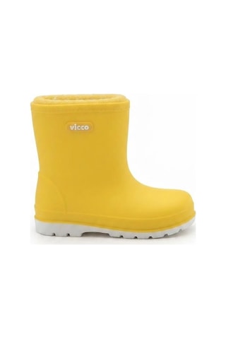 Vicco Sarı Mellow Yumuşak Rahat İçi Polar Çocuk Yağmur Çizmesi 946.p26k.230