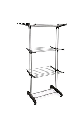 Perilla Tiga 3 Katlı Tekerlekli Çamaşır Kurutmalığı