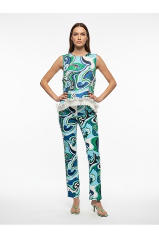 Xint Mavi Doğal Dökümlü Oversize Bluz 751187