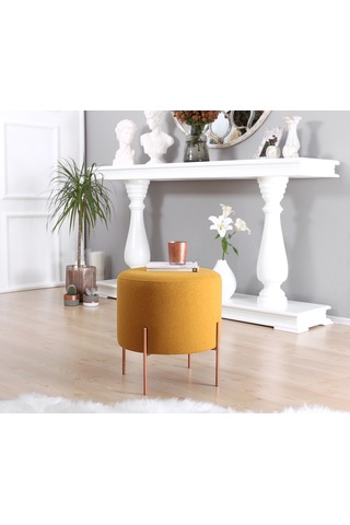 Lorencehome Copper Puf - Hardal / Lorencehome