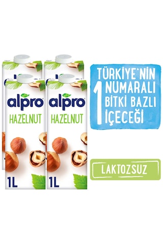 Alpro Fındık Sütü 4 x 1 L