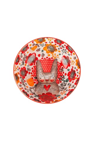 Nouvelle "kawaii" Tavuk Şeklinde Salata Kasesi, Tavşan, 1500 Ml 262456988 Kirmizi