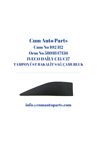 Iveco Daily Tampon Üst Bakalit Sağ Çamurluk 5801847156