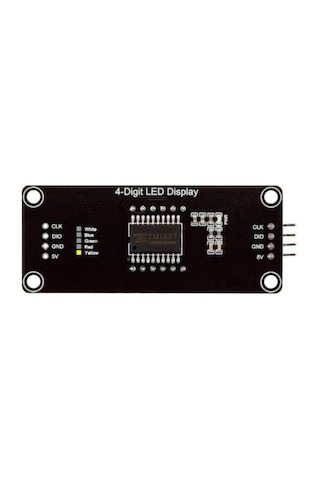 Tm1637 4 Digit Led Display Saat Modülü - Sarı
