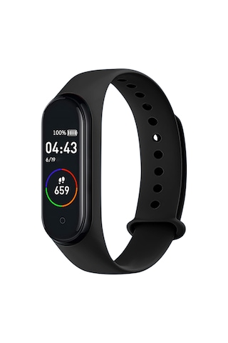 Geeroyoo Siyah M4 Akıllı Bileklik - 0.96 İnç Renkli Ekran, Adım Sayımı, Kan Basıncı, Kalp Atımı Ve Uyku İzleme, Çoklu Spor Modu, Arama Engelleme