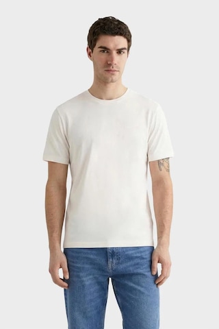 Gant Erkek Beyaz Baskılı Kısa Kollu T-shirt-14707