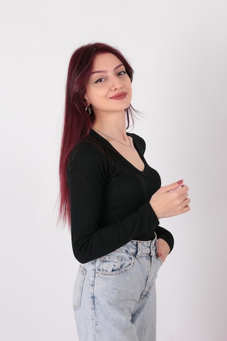 Busem S0015897 Kadın Bluz Siyah