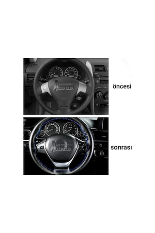 Fiat Palio Dikmeli Direksiyon Kılıfı Soft Siyah İpli( 38cm×10cm )