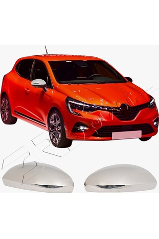 Renault Clio 5 Uyumlu 2019 Ve Üzeri Krom Ayna Kapağı 2 Parça Paslanmaz Çelik
