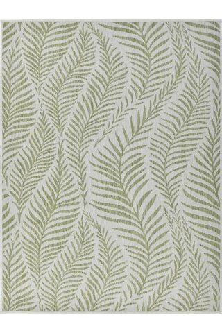 Eco Sisal Balkon Teras Bahçe Piknik Kamp Mutfak Dokuma Yeşil Halı Kilim 13302a Yeşil