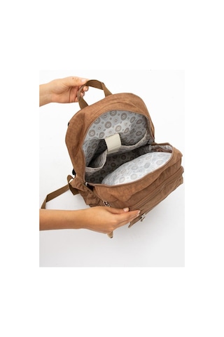 Baginn Lise Okul Sırt Çantası Çok Cepli Hafif Klinkır Kumaş 43 x 30 Cm