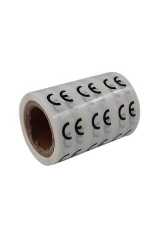 Pp Şeffaf Ce Etiketi - 25mm Çapında 1000 Adet Yan Yana 3 Lü
