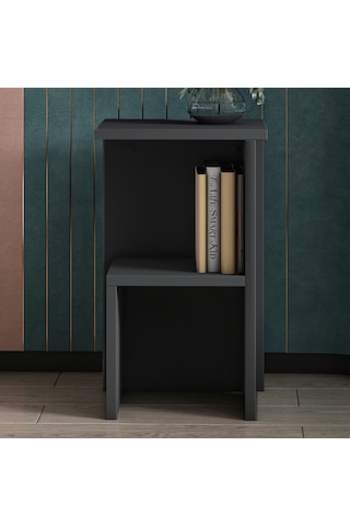 Roisin Modern Çok Amaçlı Komodin & Yan Sehpa Antrasit