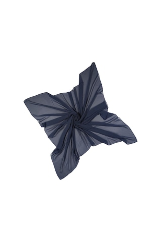 Mısırlı Eşarpları Tesettür Giyim Krep Kadın Eşarp 120x120 Cm - Lacivert