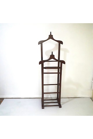 Dilsiz Uşak Çift Tepe Model Parlak Ceviz Askılık Kayın Torna Iske N11.162 Ceviz