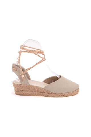 Star Tombis Gerçek Elişi Hasır Jüt Bileğe Bağlı Ipli Günlük Kız Çocuk Espadril Handmade Bej