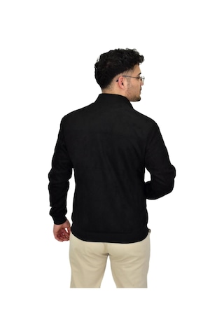 Erkek Mevsimlik Süet Spor Mont 8051 Bgl-st04373 Siyah