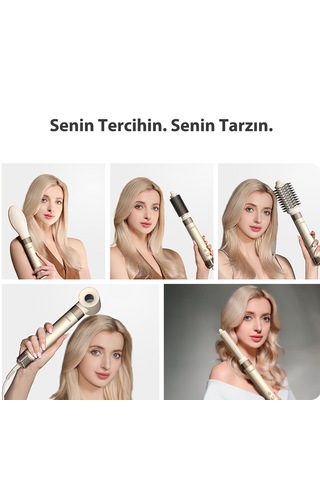 Airbot HD198 Hyperstyler Saç Şekillendirme ve Kurutma Seti