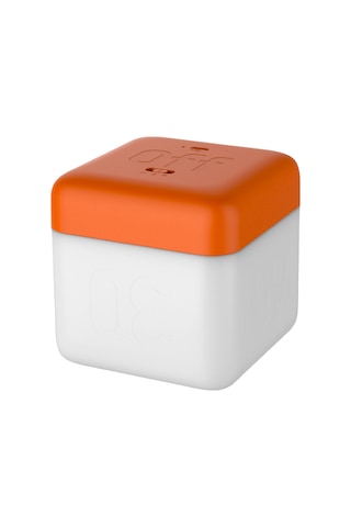 Ranyeek Turuncu Usb Şarjlı Küp Formlu Gece Lambası - 2 Aydınlatma Seviyesi Ve 5-60 Dakika Zamanlayıcı Fonksiyonu İle Yatak Odası, Çocuk Odası İçin Turuncu