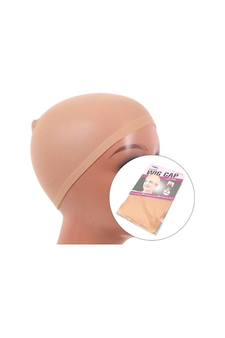 Peruk Takım Bonesi &amp Filesi / Ten Rengi / 1 Paket / 2 Adet - Mydr-717389 Renkli