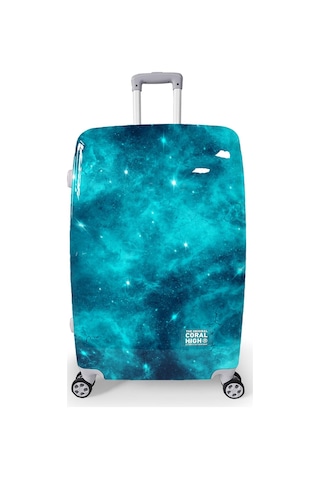 Coral High Renkli Desenli Pc Büyük Boy Valiz 70cm 16833