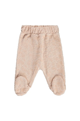 Civil Baby Tavşan Nakışlı 1-9 Ay Tek Alt Bebe - Pudra