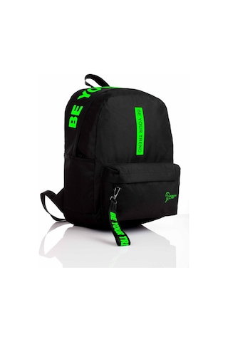 Laptop Bölmeli Okul Çantası Be Your Trend Siyah Yeşil 1140
