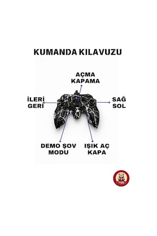 Oyuncak Led Işıklı 360 Akrobat Uzaktan Kumandalı Araba Şarjlı 4x4 Off Road Dublör Oyuncak Araba Siyah