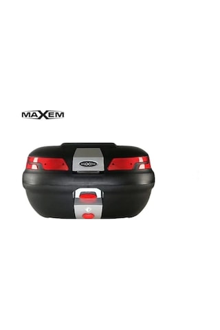 Maxem Sl-45 Litre Arka Çanta, Üst Bagaj, Sırt Dayama Takımı - 45 Litre Motosiklet Arka Çanta Topcase Siyah