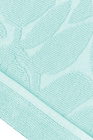 Mira Home Büyük Banyo Ayak Havlusu % 100 Pamuk Desenli 50x100 Cm Soft Yeşil