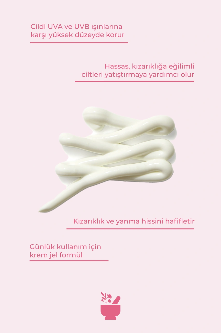 Cosmed Hassas ve Kızarıklığa Eğilimli Ciltler için SPF50+ Yatıştırıcı Güneş Kremi - Ultrasense Cream Gel SPF50+ - 40 ml