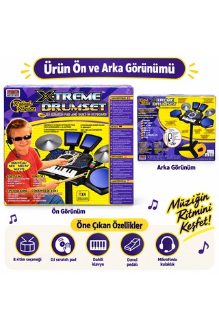 Elektronik Davul Ritim Org Dj Seti