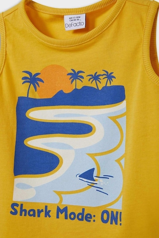 Defacto Erkek Bebek Bisiklet Yaka Palmiye Desenli Atlet E1304a525hsyl119 Sarı-yl119