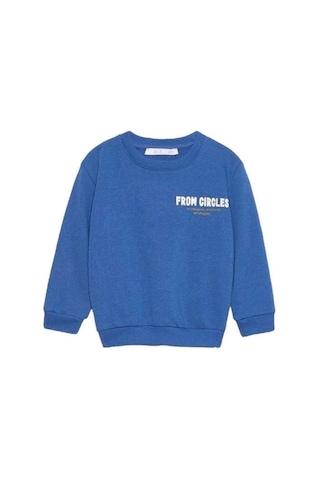 Nk Kids Erkek Bebek Pamuklu İki İplik Kuzey Sweatshirt-14725 İndigo