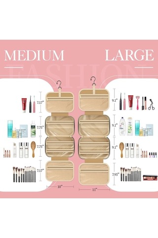 Novahub Gezginler İçin Seyahat Tuvalet Çantası + Siyah Kanca Siyah