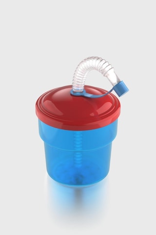 Renga Fizbo 250 Ml Pipetli Pp Bebek Bardak 221007 Mavi - Kırmızı