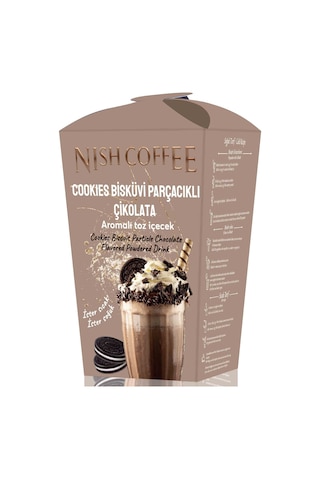 Nish Cookies Bisküvi Parçacıklı Çikolata Aromalı Toz İçecek 250 Gr 250 G