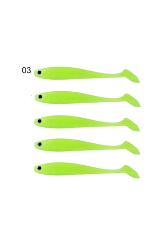 Captain 3587 Dagi Duck Shad 9cm 7gr Levrek Silikonu 5'li Paket Suni Yem