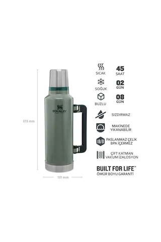 Stanley Legendary Klasik Vakumlu Paslanmaz Çelik Termos 1.9 Lt Yeşil
