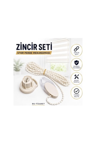 Takmatik Stor Perde Mekanizması Zincir Takımı Set Zebra Perde Mekanizması / Zincir Çok Renkli