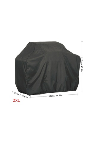 Maiyame Bbq Mangal Koruması 210d Oksford Kumaşı Suda Dayanıklı Siyah Xxl 190x71x117cm Çok Renkli